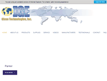 Tablet Screenshot of igesolutions.com